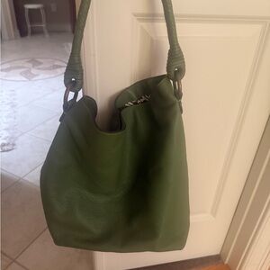 Green Leather Shoulder Bag